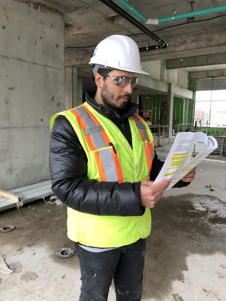 Gerardo Parisi project manager on site 